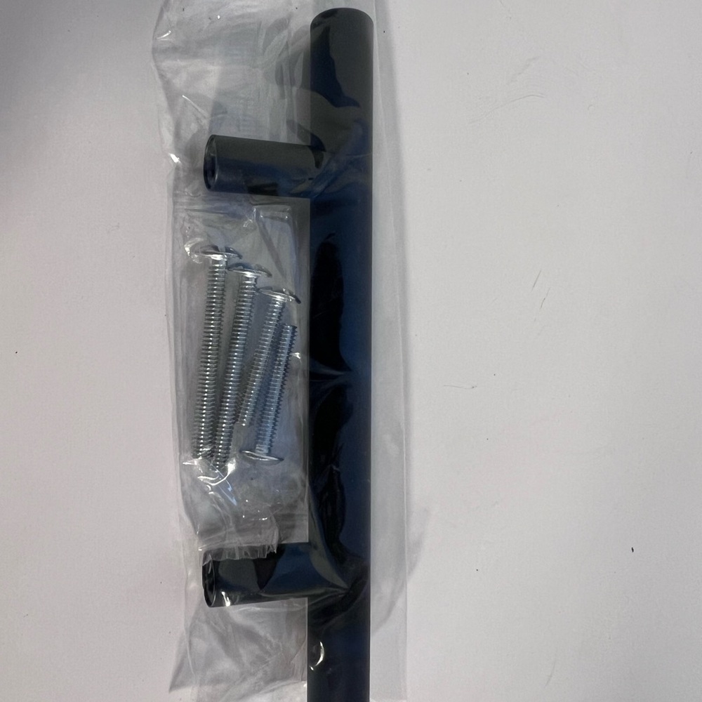 Black Metal Handle with Screws Cabinet Hardware 11 pieces